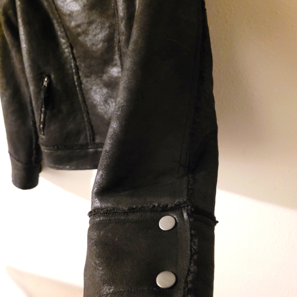 NWT Marrakech Women's Marissa Sherpa Fully Lined Moto/Bikers Jacket  Size Small - Picture 9 of 16